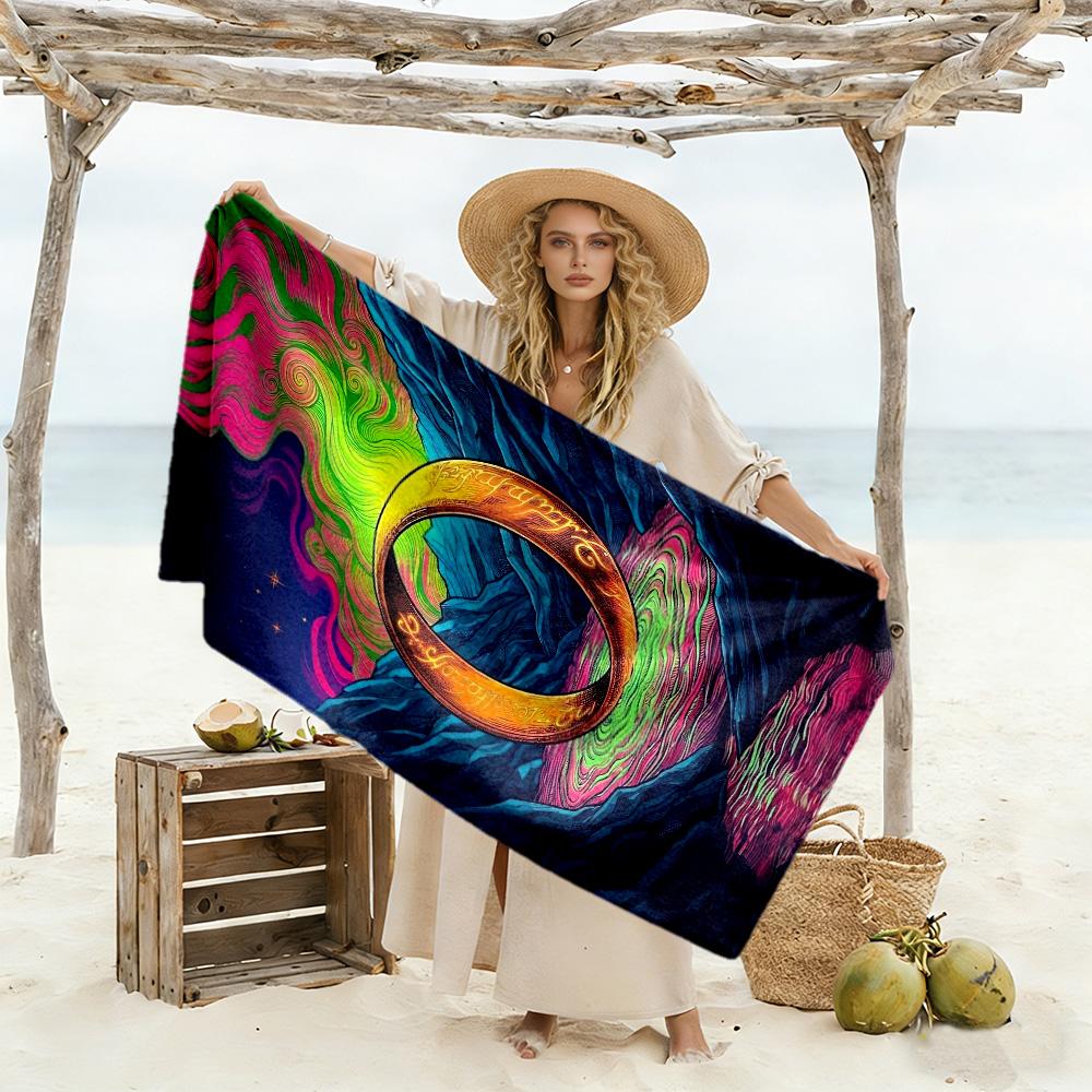 Lord Rings Beach Towel Soft Durable Quick-Dry Comfortable Lightweight