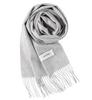 GILDARA FT33 Premium Cashmere Basic Wave Cashmere Solid for Men and Women Gray 100% Scarf, Color, (Light (D0165))