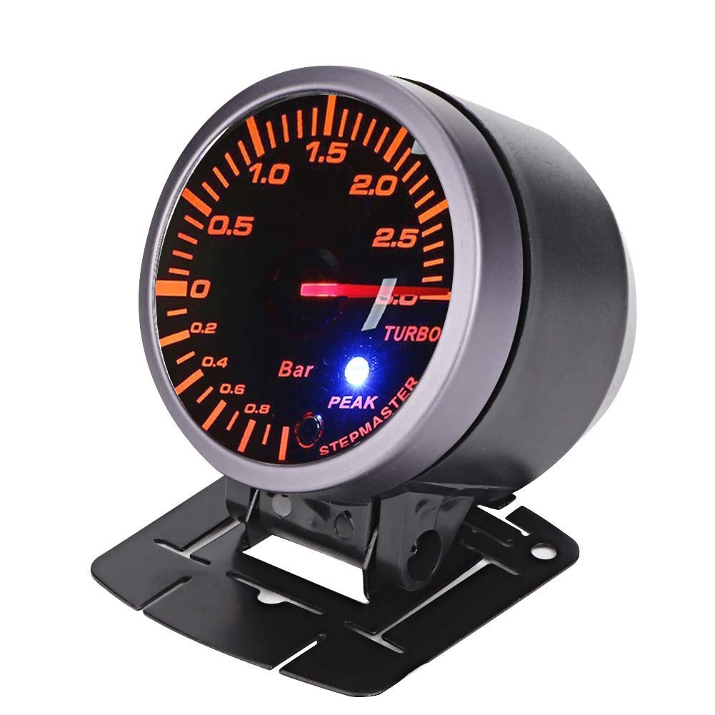 Mechanical Boost Meter - Qiilu Turbo Boost Meter, 2.5 Inch 60mm 3.0 Bar Car