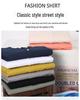 Мужская рубашка из хлопка и льна с длинным рукавом, китайским воротником-стойкой и карманом - простая, удобная повседневная куртка