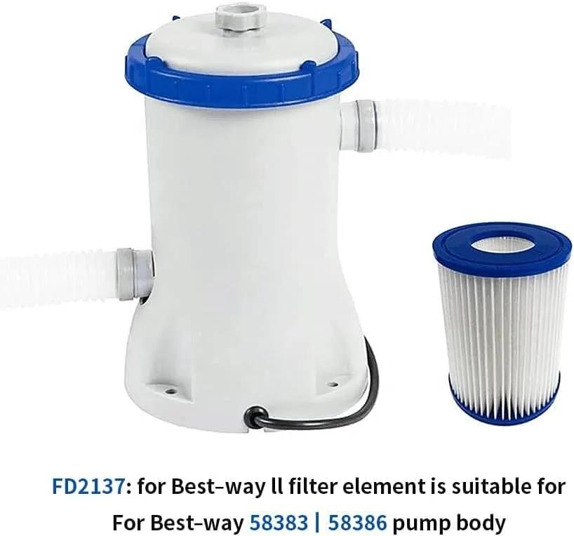 Swimming Pool Filter Compatible for Cartridge Type II, Replacement Hot Tubs Filter Compatible with Lay Z Spa Filter #58094 Pump