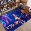 Custom Name Crystal Velvet Rug,Ayliva Comfortable Anti Slip Floor Mat For Room Decoration