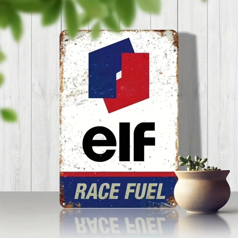 ElfRace Fuel Metal Tin Sign Vintage Retro Decor for Wall Garage Bar Gift