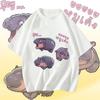 Moo Deng Tiny Baby Hippo Star Thailand Cute Pygmy Hippo Unisex Men Women Kid T-Shirt Print Short Sleeve Round Neck