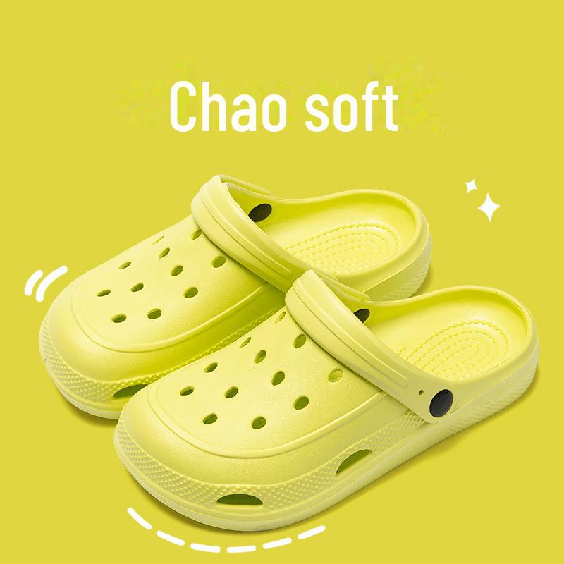 Парные сандалии Hole Женские и мужские тапочки для улицы Летние сандалии и домашняя обувь