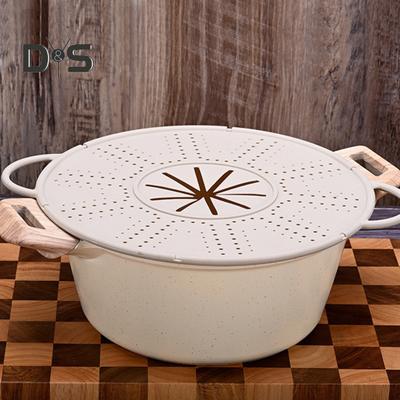 Силиконовый экран от брызг для сковороды, защита от брызг жира и масла с ручкой, теплоизоляционный охлаждающий коврик, сито, дренажная доска для выпечки и приготовления пищи