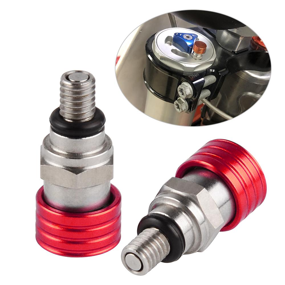 NICECNC Motorcycle M5x0.8 Fork Air Bleeder Valves Screws Kit For Honda CR 80 85 125 250 500 CRF 250R 250X 450R 450X 250RX 450RX