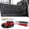 Для Mitsubishi Outlander 2013 2014 2015 2016 2017 2018 2019 2020 2021 Наклейка из настоящего мягкого углеволокна LHD RHD Отделка передней двери