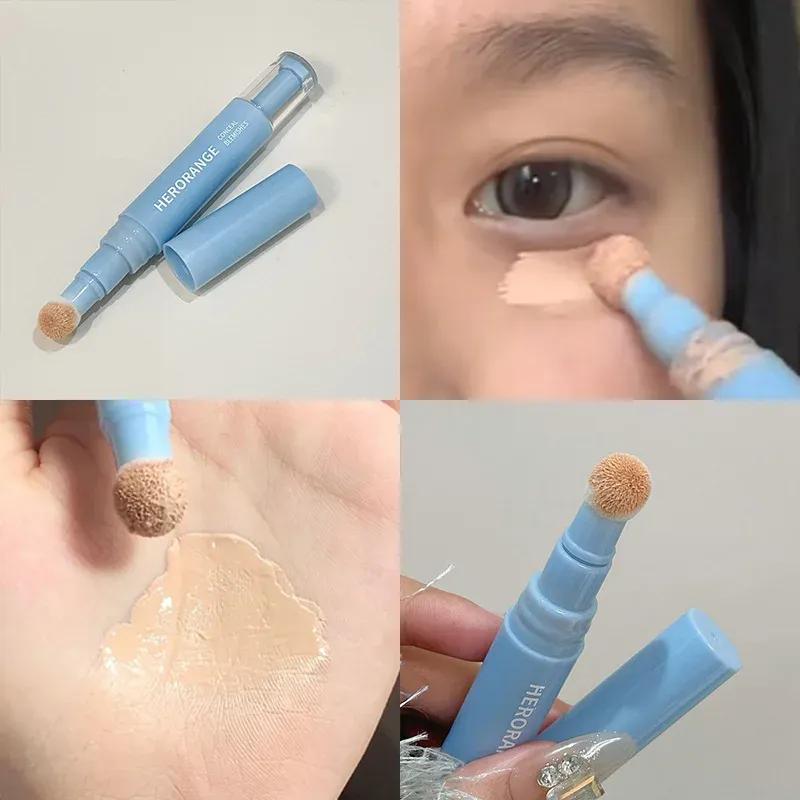 Мягкая плюшевая головка консилера-ручки, маскирующая темные круги, выравнивающая тон кожи, осветляющая, контролирующая жирность кожи, основа для лица, фиксирующая макияж