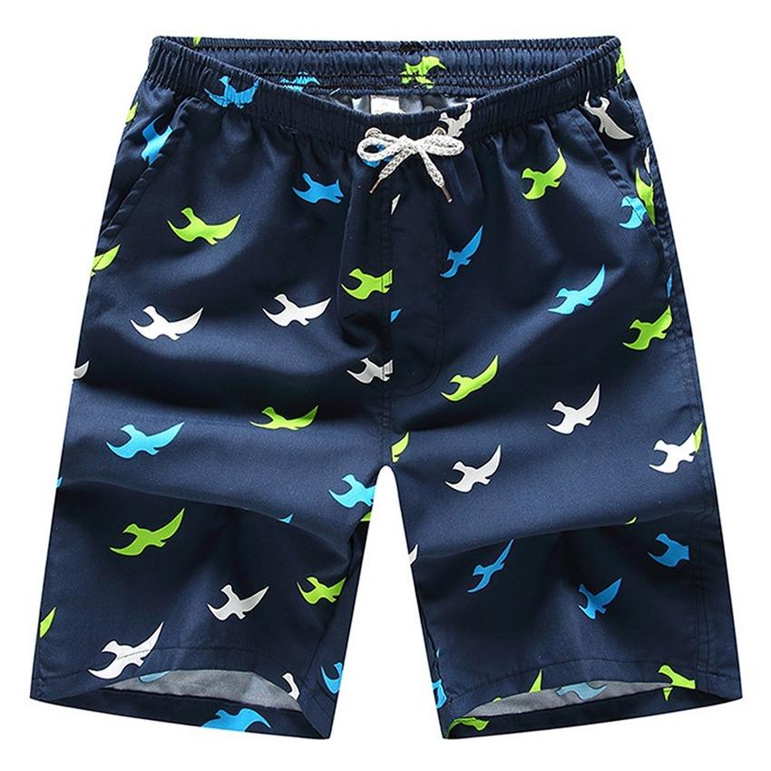 Shorts for Men Short Pants Swim Beach Cropped Drawstring Floral Printed Casual Loose Trousers