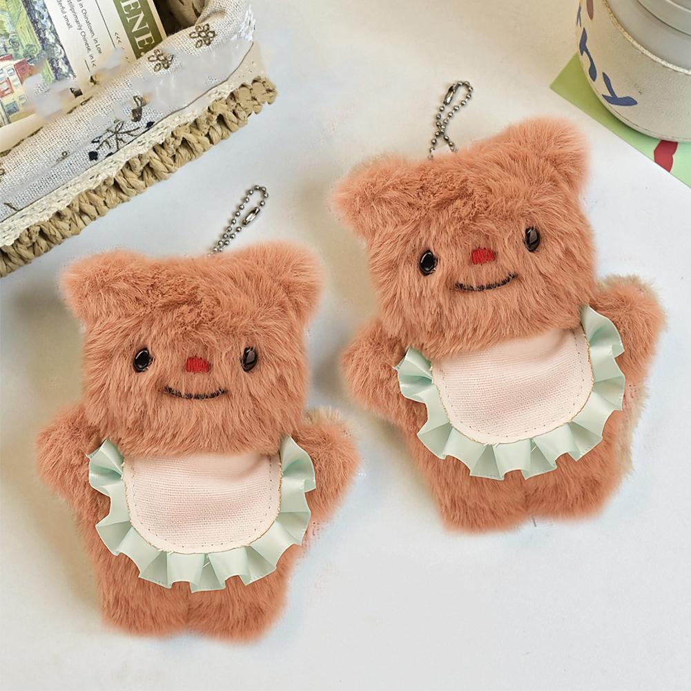 Подвеска в виде плюшевой куклы «Медведь-масло», симпатичная мягкая подвеска в виде медведя, мультяшная кукла, рюкзак, сумка для ежедневного подвешивания, украшения, аксессуары #469441