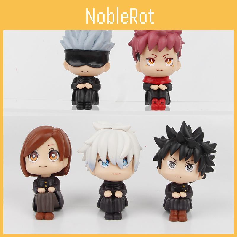 Adorable Jujutsu Kaisen Sitting Plush Doll Five Satoru Gojo Toy Figure Collectible
