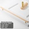 Walnut Wooden Cabinet Handle Long Drawer Pull Wardrobe Door Knob Kitchen Cupboard Furniture Hardware Wood Cabinet Pull 96/128mm
