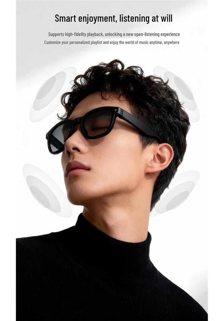 MT3 AI Smart Glasses: Real-time Translation, Video & Photo Capture, Object Recognition, Calls, Music, Bluetooth Retro Earphones