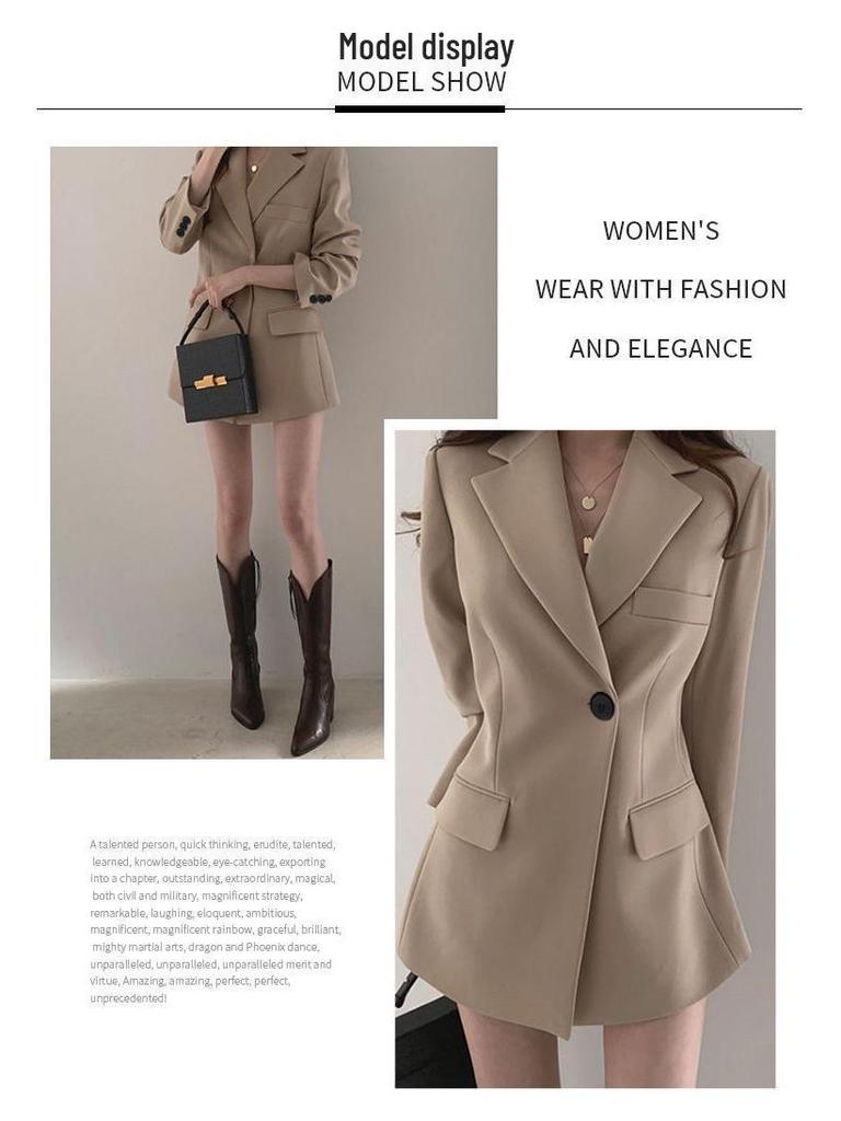 2025 Women's Korean Style Loose Fit Spring/Autumn Suit Jacket