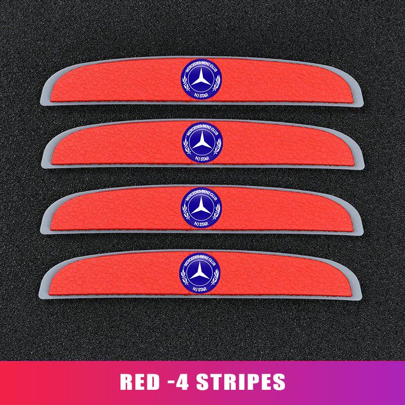 D2-4pcsCar Door Protector Guard Strip Scratch Protection Stickers For Mercedes Benz W211 W124 W176 W177 C180 C200 C260 C300 GLC CLE
