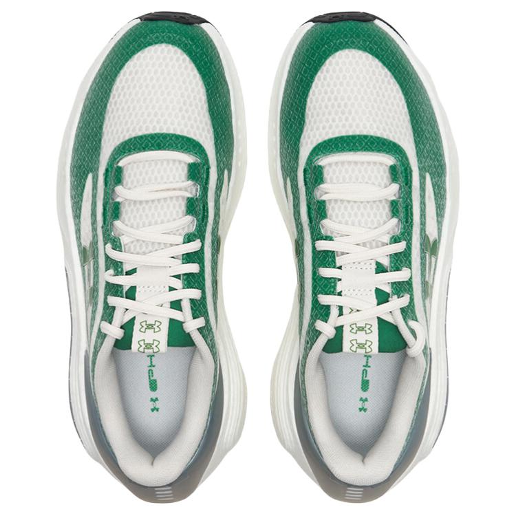 Новые износостойкие дышащие низкие кеды унисекс Under Armour Phantom 4, зеленый/белый 6007194-116