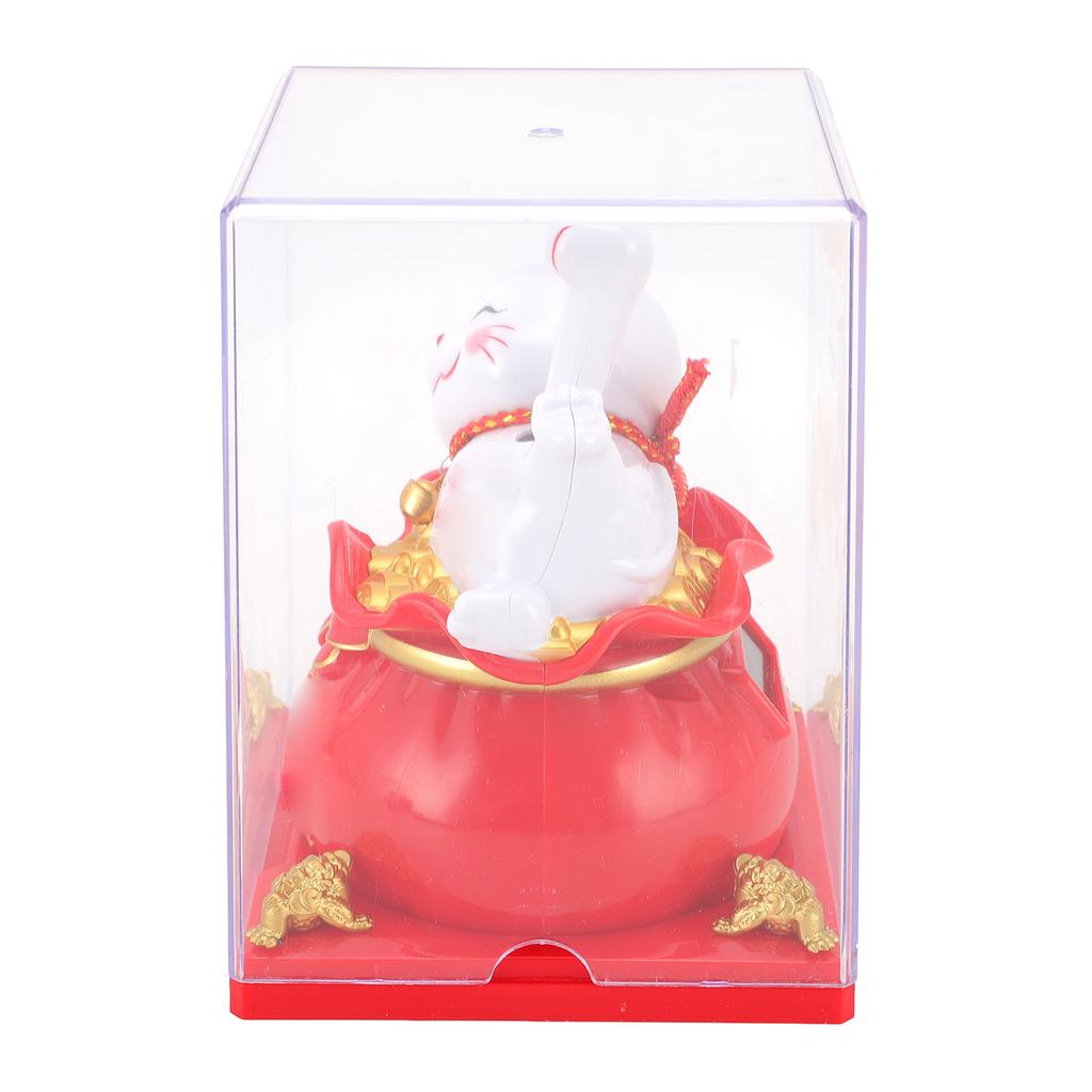 Счастливый кот, машущий рукой, ABS, солнечный свет, индукция, богатство, приветствующее удачу, кошка, украшение для