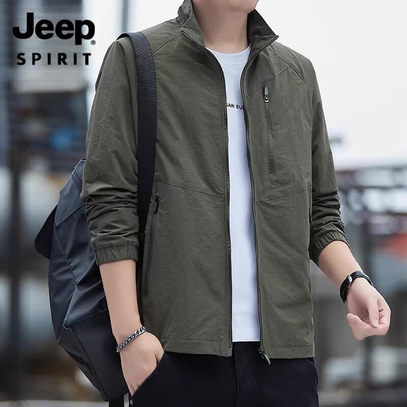 Мужская повседневная рабочая куртка JEEP SPIRIT с воротником-стойкой