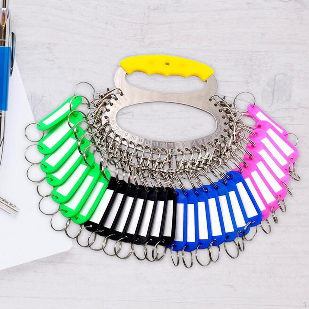 Compact Key Holder with Handle And Label Tags for Easy Organization