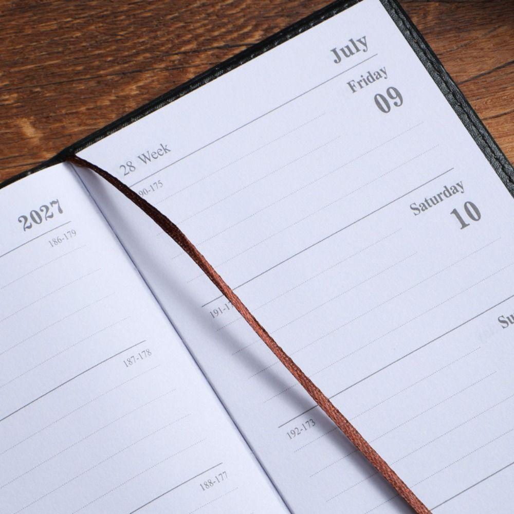 Wear-resistant 2027 Schedule Planner Notepad A6 Office Work Planner Diary Writing Pads Business