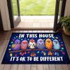 [Entry Mat] A Durable Entry Mat Featuring Vibrant Bird Pattern Prints, Designed for High-traffic Areas and Suitable for Both Indoor and Outdoor Use. I