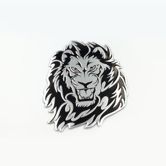 3D Cool Tiger Lion Eagle Animal Pattern Aluminum Alloy Auto Car Logo Sticker