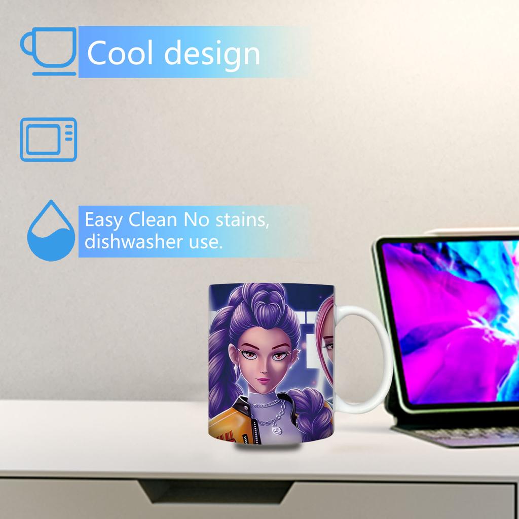 Adorable Anime - Themed Ceramic Mugs Collection – Cartoon Designs, Perfect Gift For Kids, Great For Daily Beverages & Anime Enthusiasts’ Collection