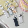 1 шт., кулон в виде мультяшного животного Kawaii, милый брелок для ключей в виде кошки, ищущей объятий, милый автомобильный брелок для детского подарка