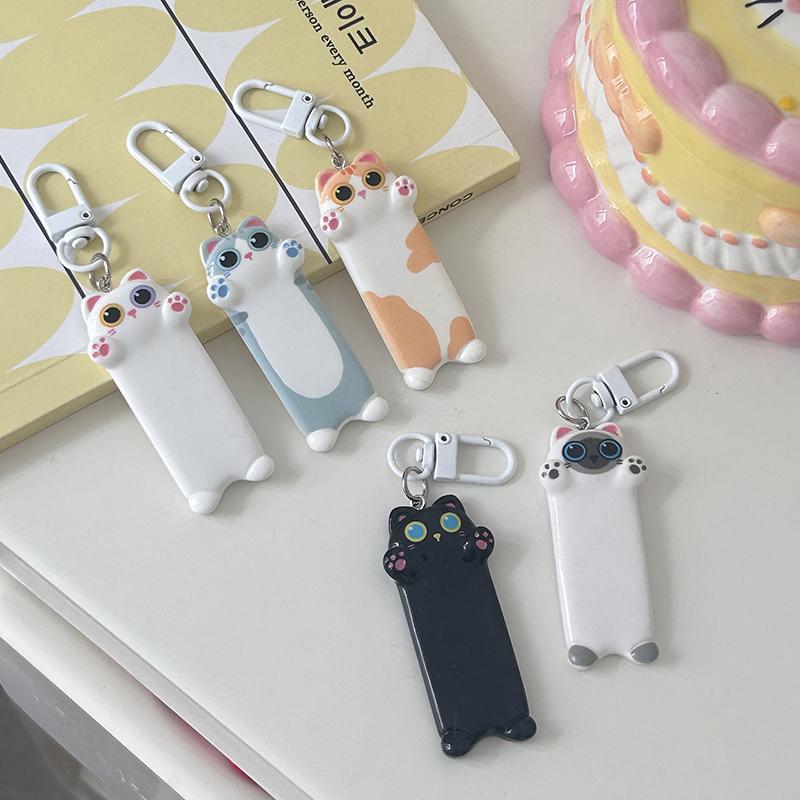 1 шт., кулон в виде мультяшного животного Kawaii, милый брелок для ключей в виде кошки, ищущей объятий, милый автомобильный брелок для детского подарка