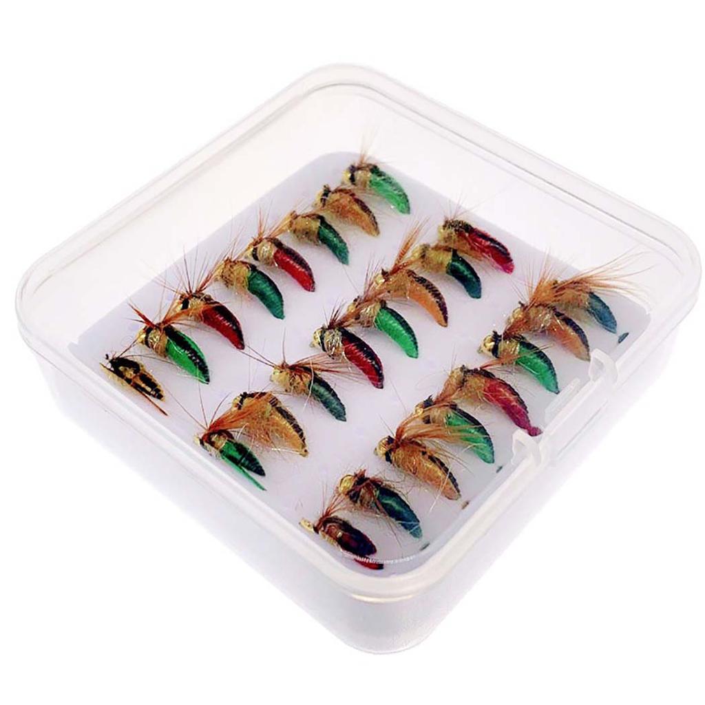 4/8/16/24 шт./кор., реалистичная нимфа, муха для ловли форели, нимфа, искусственная приманка для насекомых, приманка для ловли форели, нимфа, муха для рыбалки