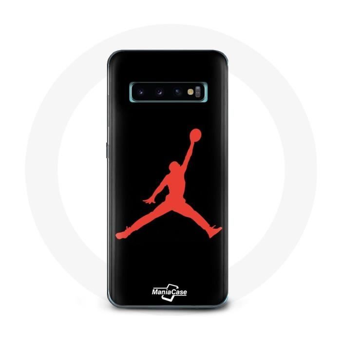 Coque pour Samsung Galaxy s10 edge Air Jordan Logo Rouge