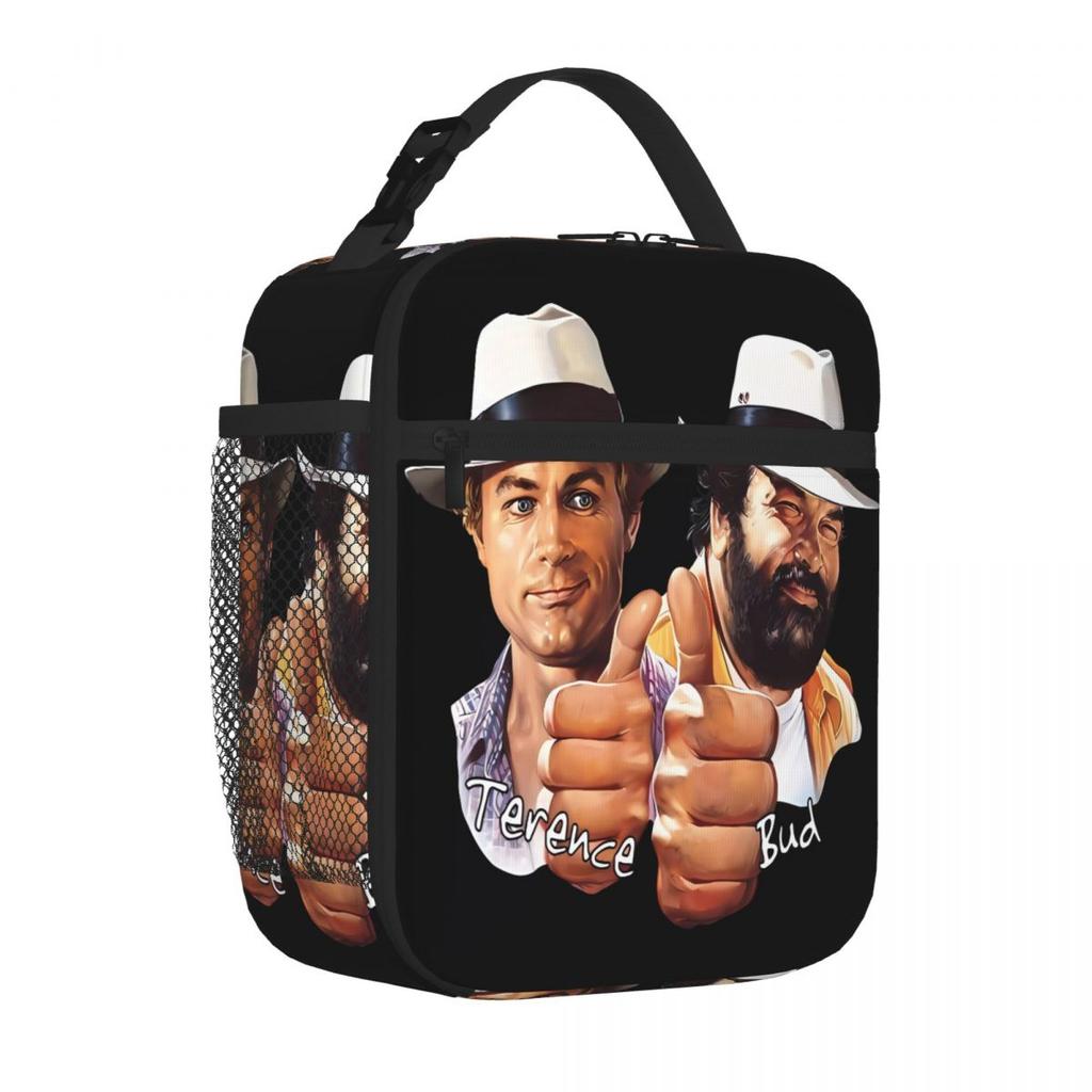Bestselling Maglietta Uomo Donna Bud Spencer Trendy Lunch Box Bag Outdoor Picnic Adjustable Strap Lunch Bag