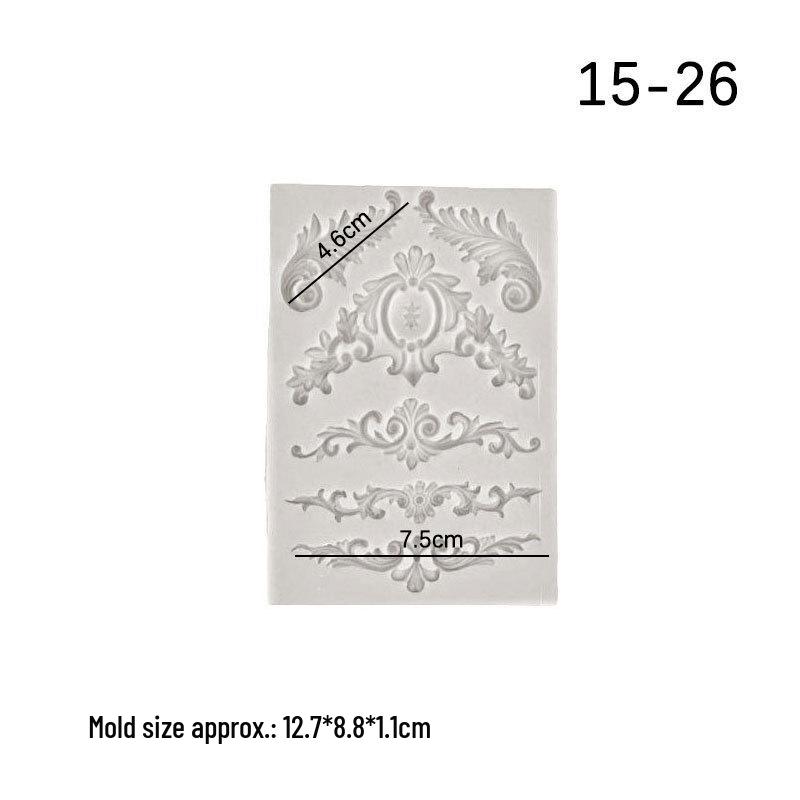 Набор рельефных силиконовых форм для эпоксидной смолы, глины, украшений для торта и шоколадной мастики