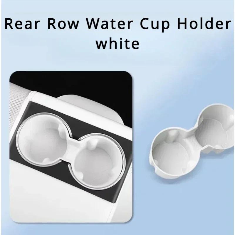 For Tesla New Model 3+ Highland 2024 Silicone Car Cup Holder Central Control Armrest Box Fixed Cup Slot Storage Beverage Holder