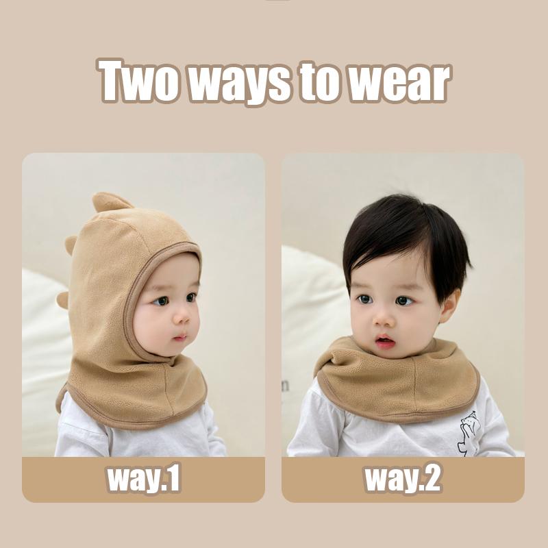 Детская шапка шарф комплект флисовые теплые шапки для малышей зимние детские шапки для защиты ушей для холодной погоды детские шапки-балаклавы