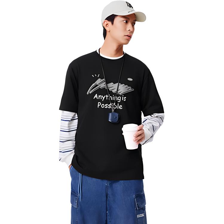 Мужская футболка Li Ning Sports Life Collection Черная AHSU669-1