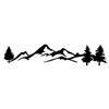 100cm Black/White Tree Mountain Car Decor PET Forest Sticker Auto Decal For SUV RV Camper Offroad Car Styling