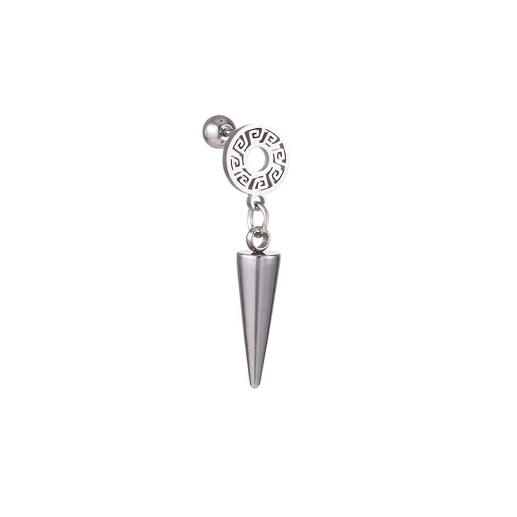 1Pcs Stainless steel conical pendant simple earrings stainless steel ear studs