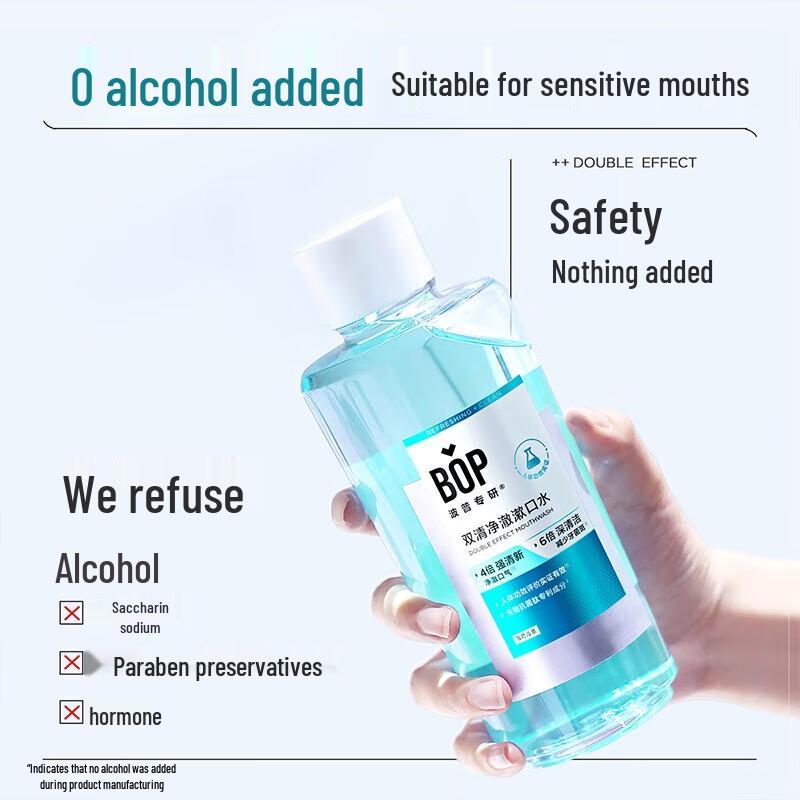 Bop Dual Clear Mint Mouthwash