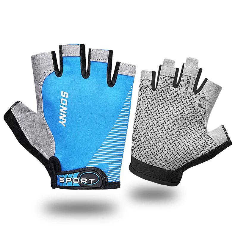 Унисекс Велосипедные и Рыболовные Силиконовые Перчатки без Пальцев – Нескользящие, Совместимые с Сенсорным Экраном, Защита от Солнца