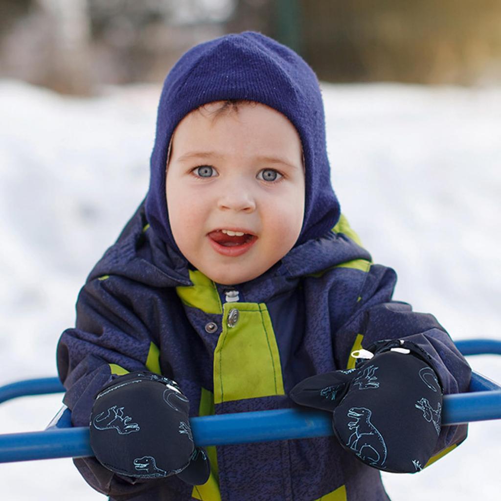 TRIWONDER Baby Cold Weather Outdoor Winter Gloves for and Girls Ages Mittens, Toddlers, Boys, (Navy Blue, 2-4)