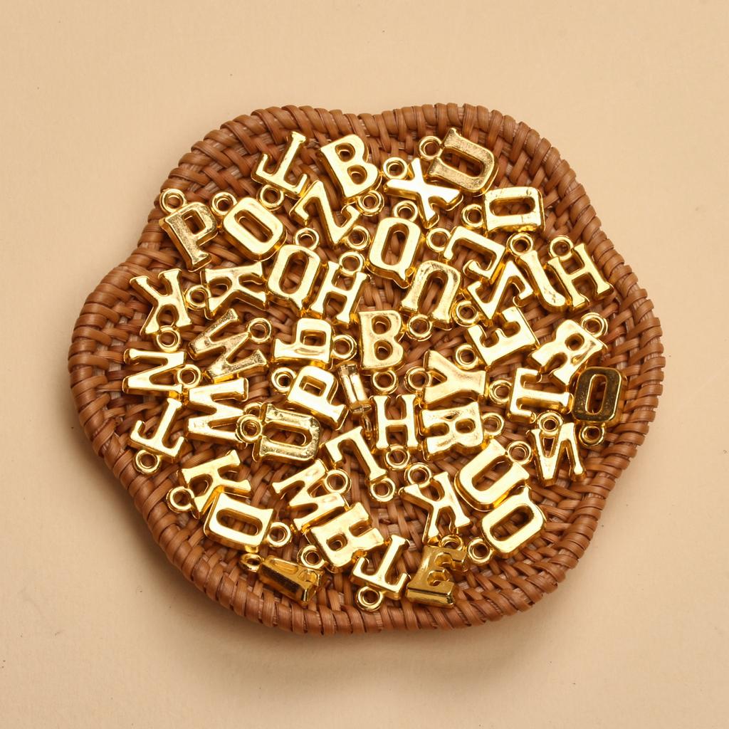 Творческое ожерелье ручной работы 14-16 мм*8-9 мм подвески с буквами, изготовление ювелирных изделий, модные аксессуары для самостоятельного изготовления алфавита AZ, 50 шт. акриловый брелок