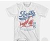 Jaws Amity Island 1975 Clear Skies Gentle Surf Warm Water White Shirts