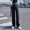 Trendy Brand High Waist Straight Jeans Women's Spring and Autumn Loose and Thin Small Drape Wide Legs Mopping Pants