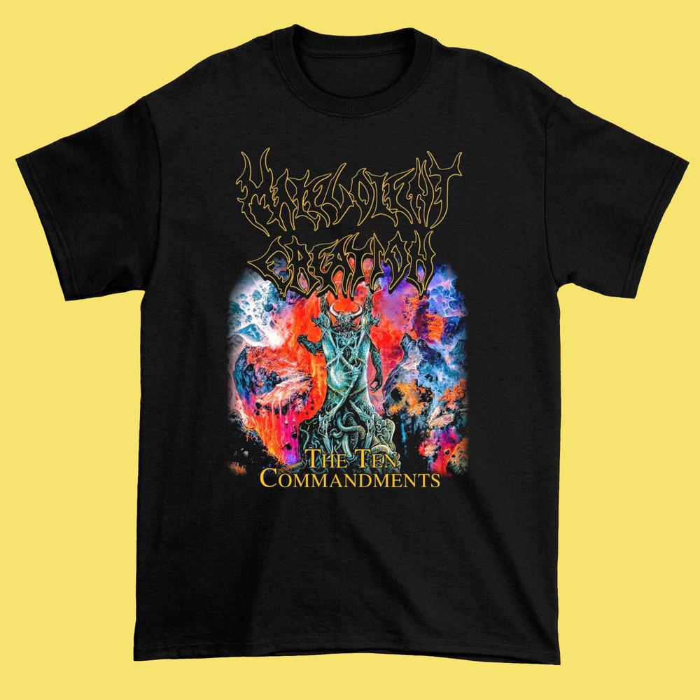 MALEVOLENT CREATION (The Ten Commandments) Black Shirt S-5XL HD567 Unisex T-Shirt