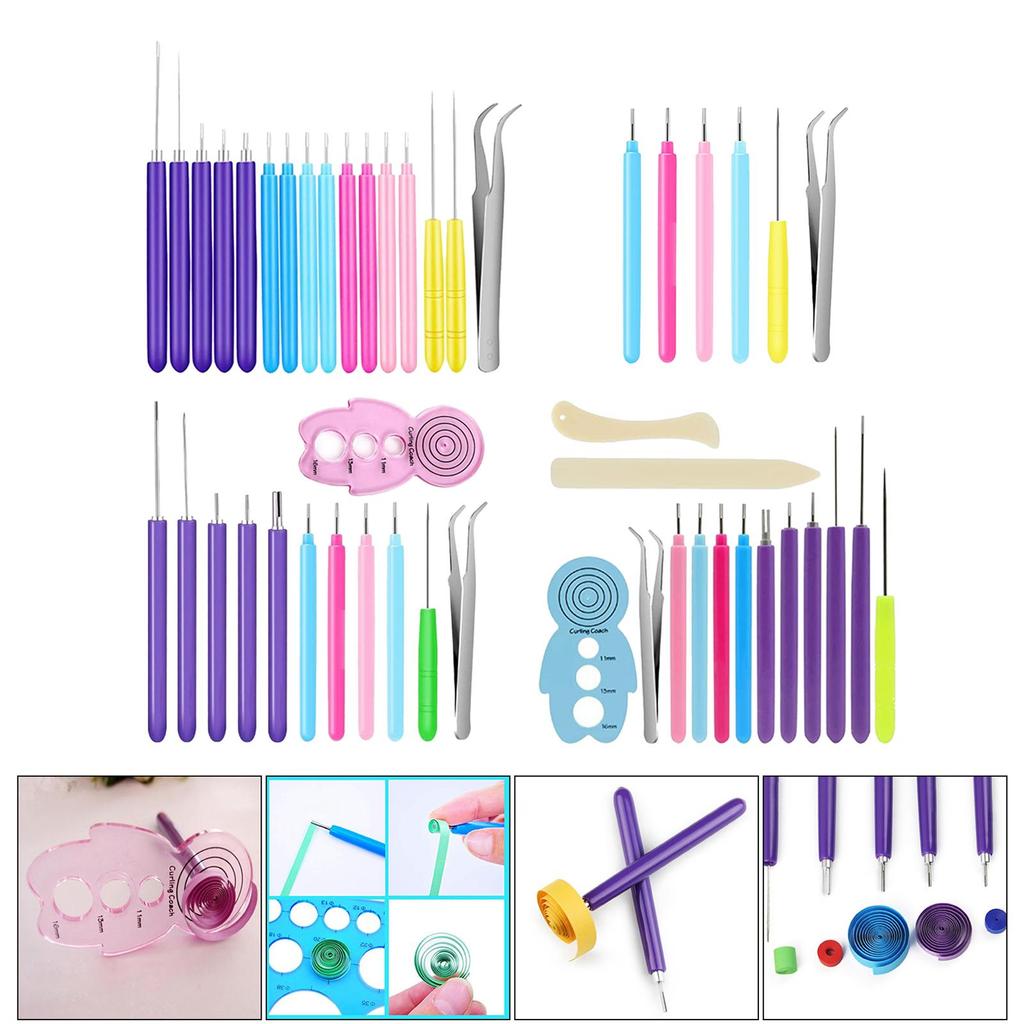 Quilling Tools Slotted Pen Hand Craft Rolling Tool Set Making Ornament