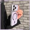 Матовая кожаная магнитная противоударная чехол-книжка для iPhone 17 Pro Max, Совместим с Apple 16