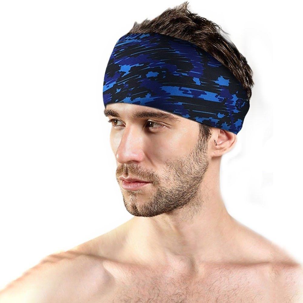 Unisex Cycling Gym Sport Hair Bands Sweat Headband Sweatband Stretch