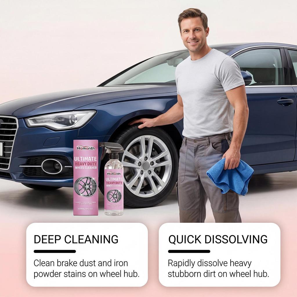 HOMONTH Wheel Cleaner: Effortless Stain Removal for All Wheel Types
